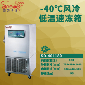 -40℃风冷低温速冻冰箱  180L