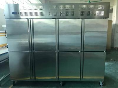 立式八门风冷低温不锈钢冰箱（洪都集团）