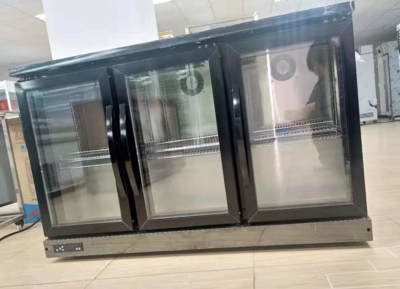 吧台三门不锈钢台面冷藏柜（高德集团）